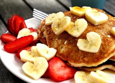 Banana, Strawberry, Pancake