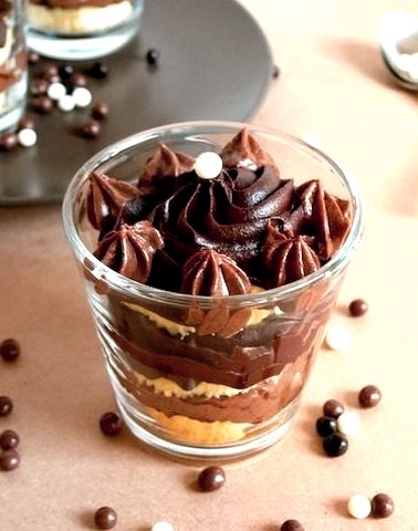 Triple Chocolate Cupcakes In A Jar. 