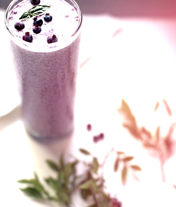 Blueberry Basil Smoothie My New Roots
