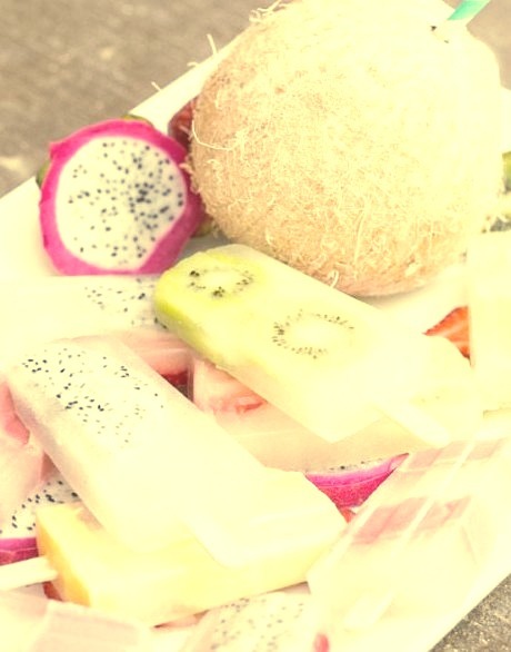 Coconut Water Fruit PopsiclesSource