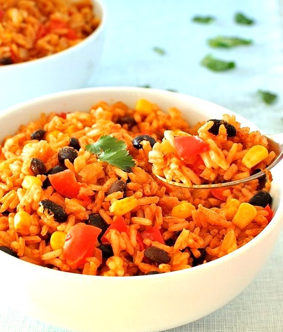 Vegetarian mexican fried rice